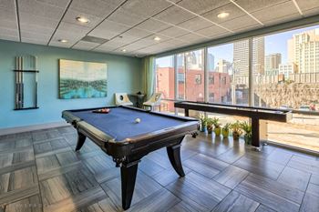 Clubroom- pool table view